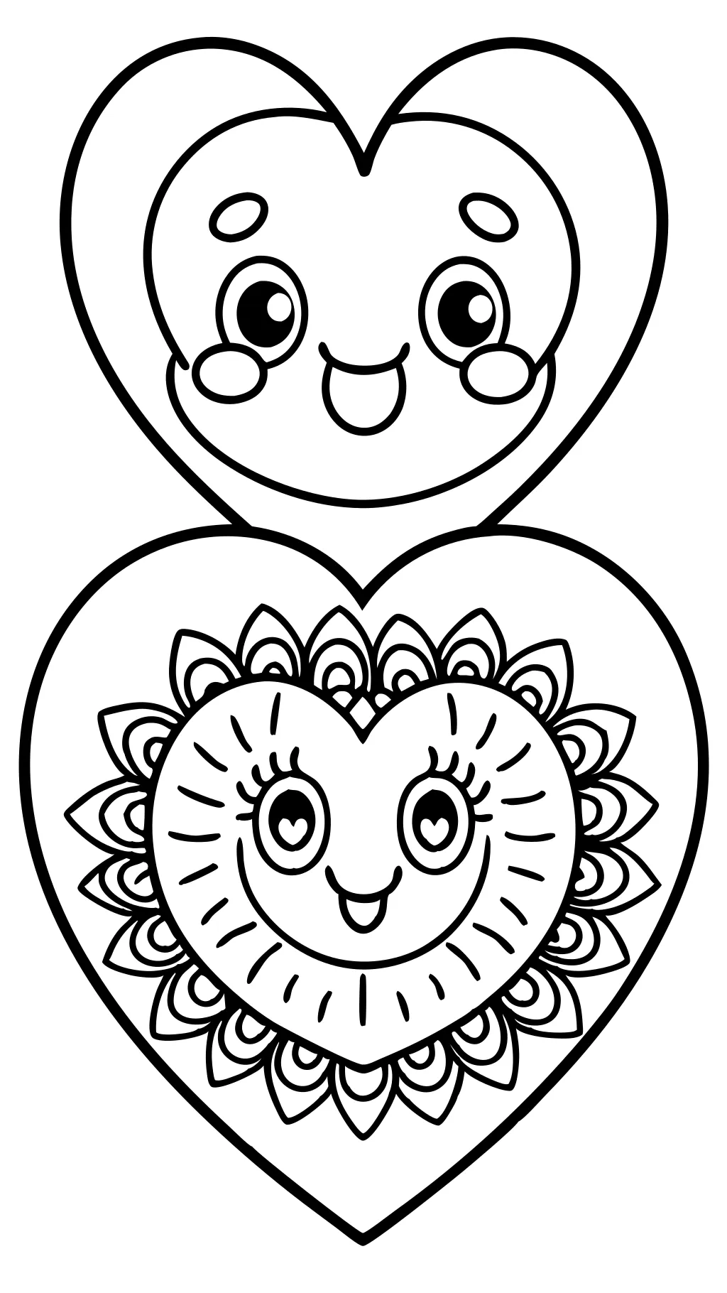 heart coloring pages free